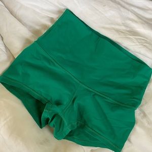 High waisted Lululemon booty shorts- size 6